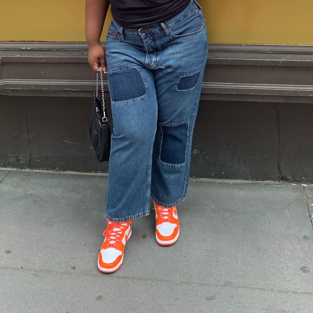 Tommy Hilfiger Blue Patchwork Denim Pants👖💙